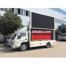 Outdoor Mobile advertising led screen truck Foton water proof full color P10 screen truck